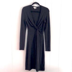 Aritizia Wilfred Free Beautiful black front tie dress